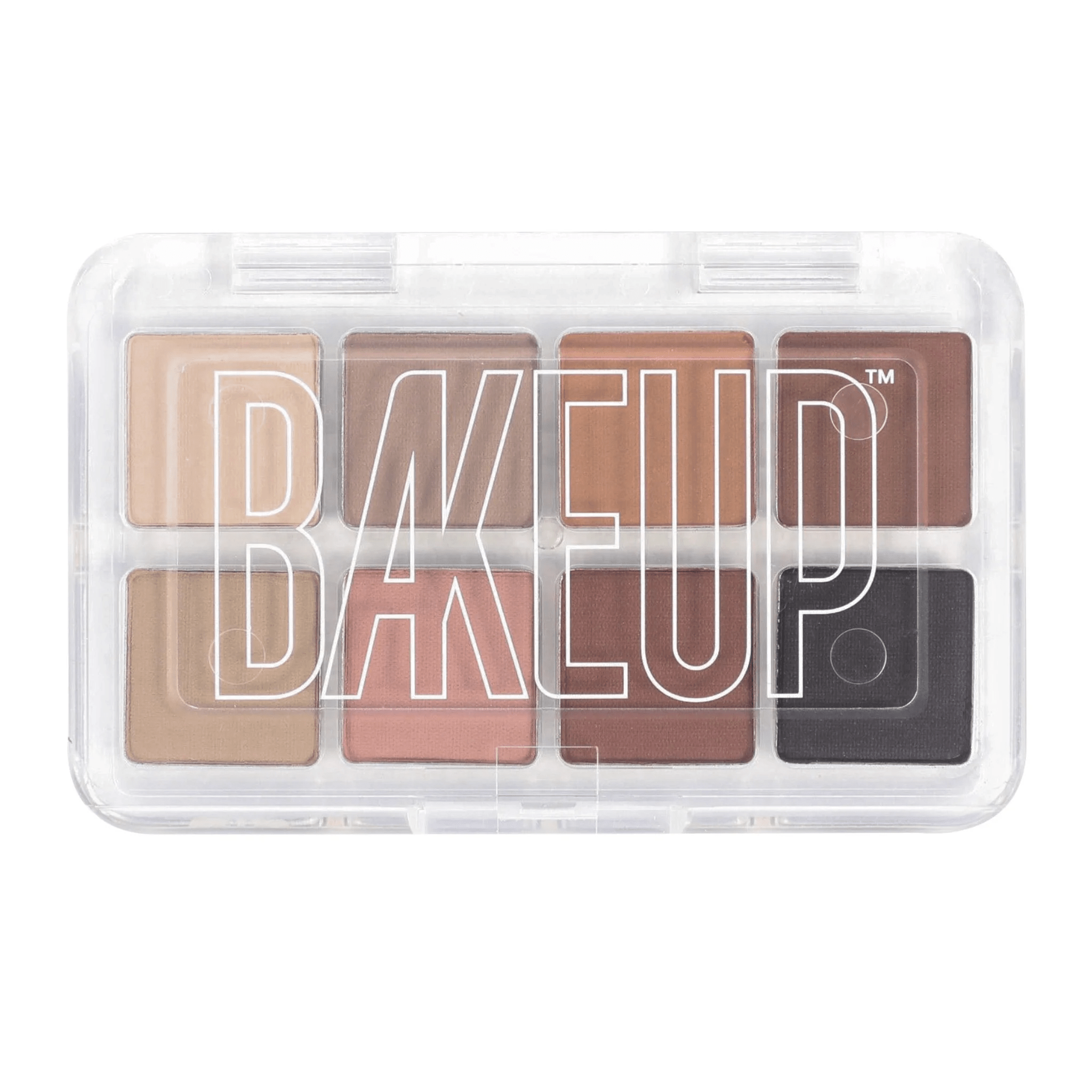Bakeup Beauty Desert Road Trip Micro Palm Palette, warm neutral eyeshadow shades used to build a smokey eye