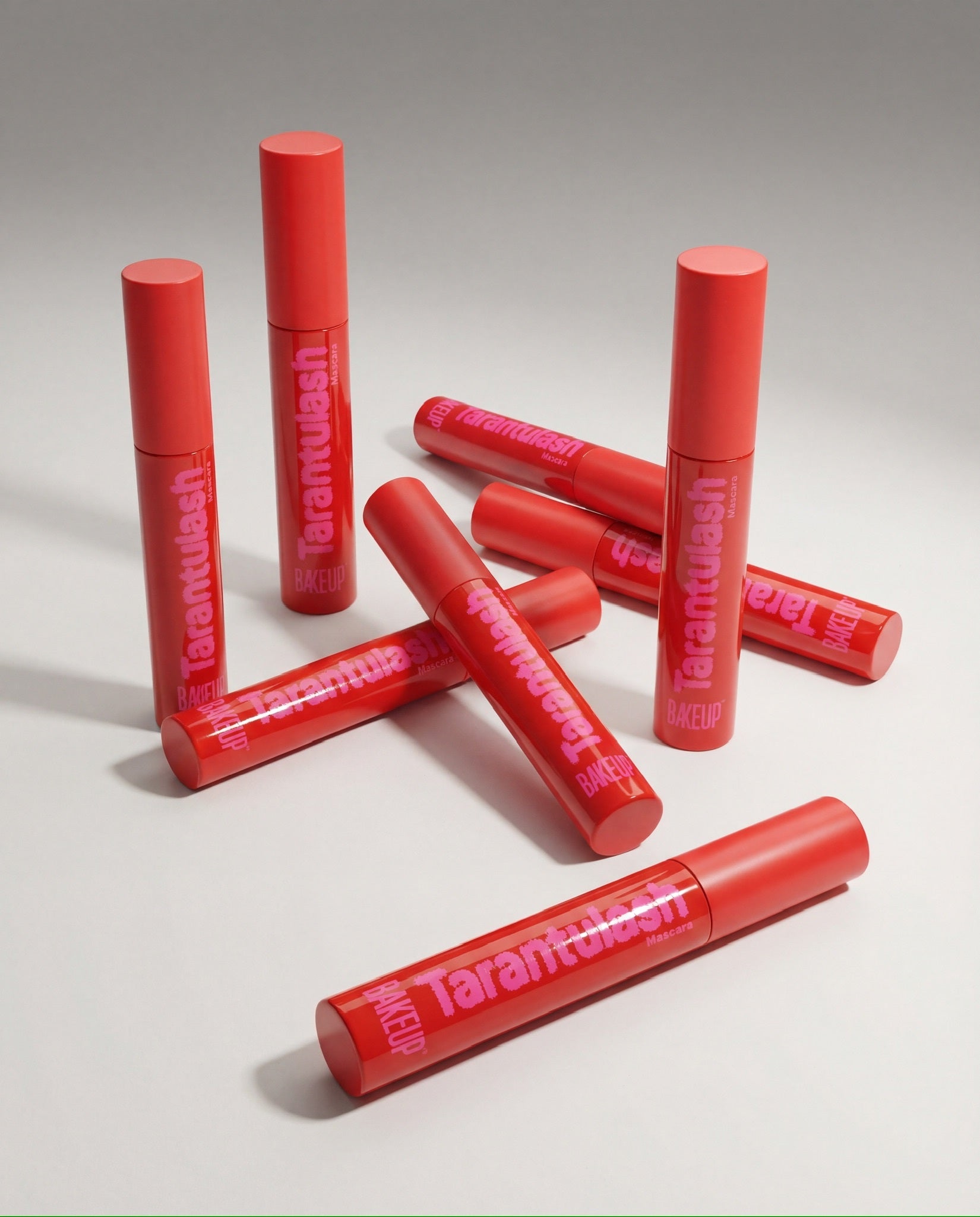 Collection of Tarantulash vegan mascara tubes by Bakeup Beauty