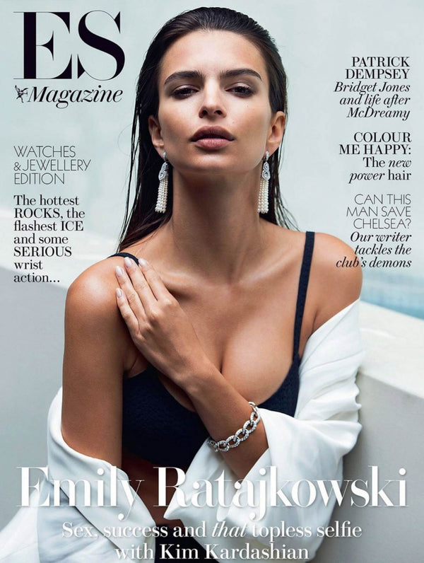Emily Ratajkowski for ES Magazine, makeup by Jo Baker for Bakeup Beauty